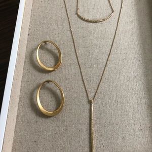 S&D Kari Layering Necklace & Georgia Hoops (set)